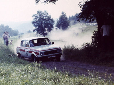W. Krügel - D. Schenk na Rallye Škoda 1982