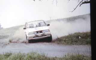 Rajchman-Vanda s vozem Oltcit (1988)na Rallye Bohemia